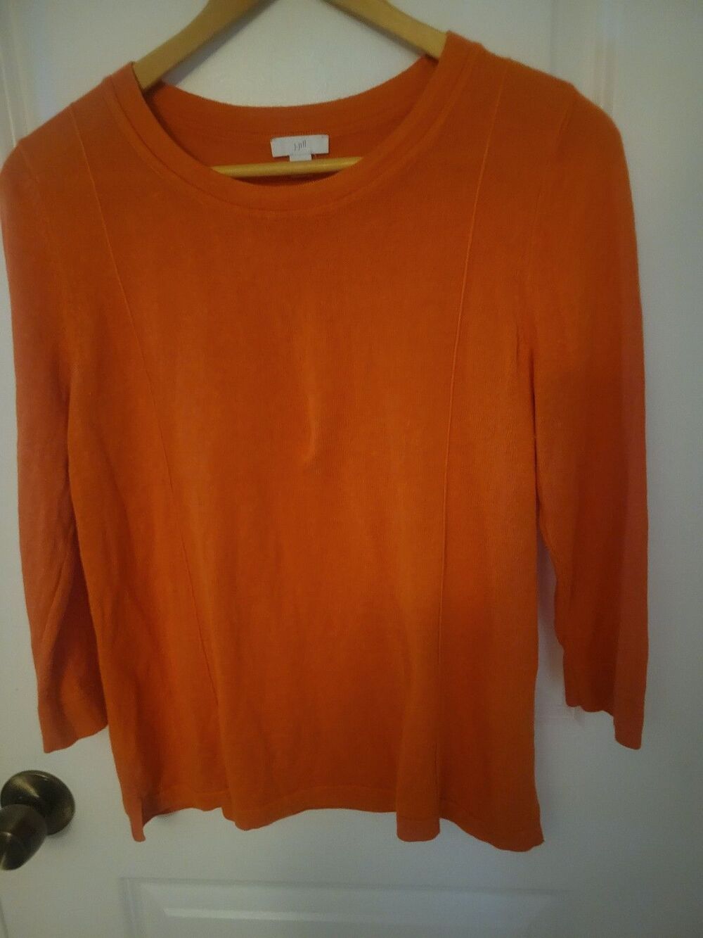 J.Jill Contemporary Orange Summer Sweater